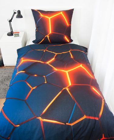 Povlečení 3D efekt Lava 140x200/70x90 cm