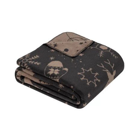 IBENA akrylový pléd Appenzell 150x200 cm so zimným motívovm