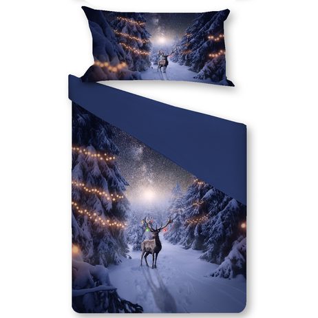 3D talianská obliečka 100% bavlna Deer