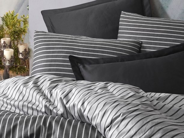 Cottonbox povlečení bambusovo-bavlněný satén Antrasit