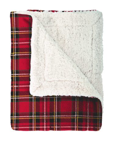 Pléd Mistral Home beránek Christmas Tartan 130x170 cm