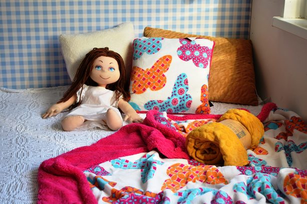 Dětský polštářek beránek Mistral Home Butterfly 40x40 cm