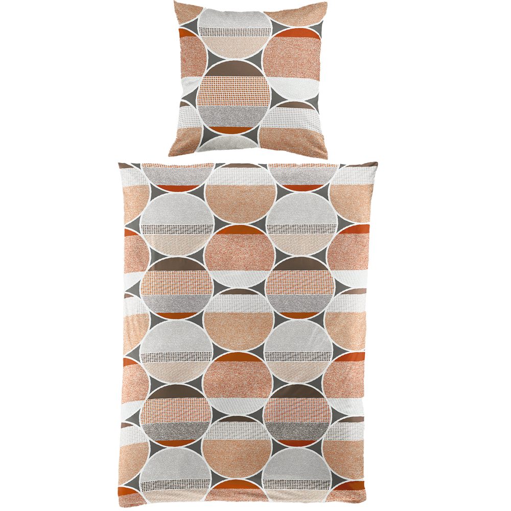 Bierbaum flanelová obliečka 3437 Red Dots 140x200/70x90 cm