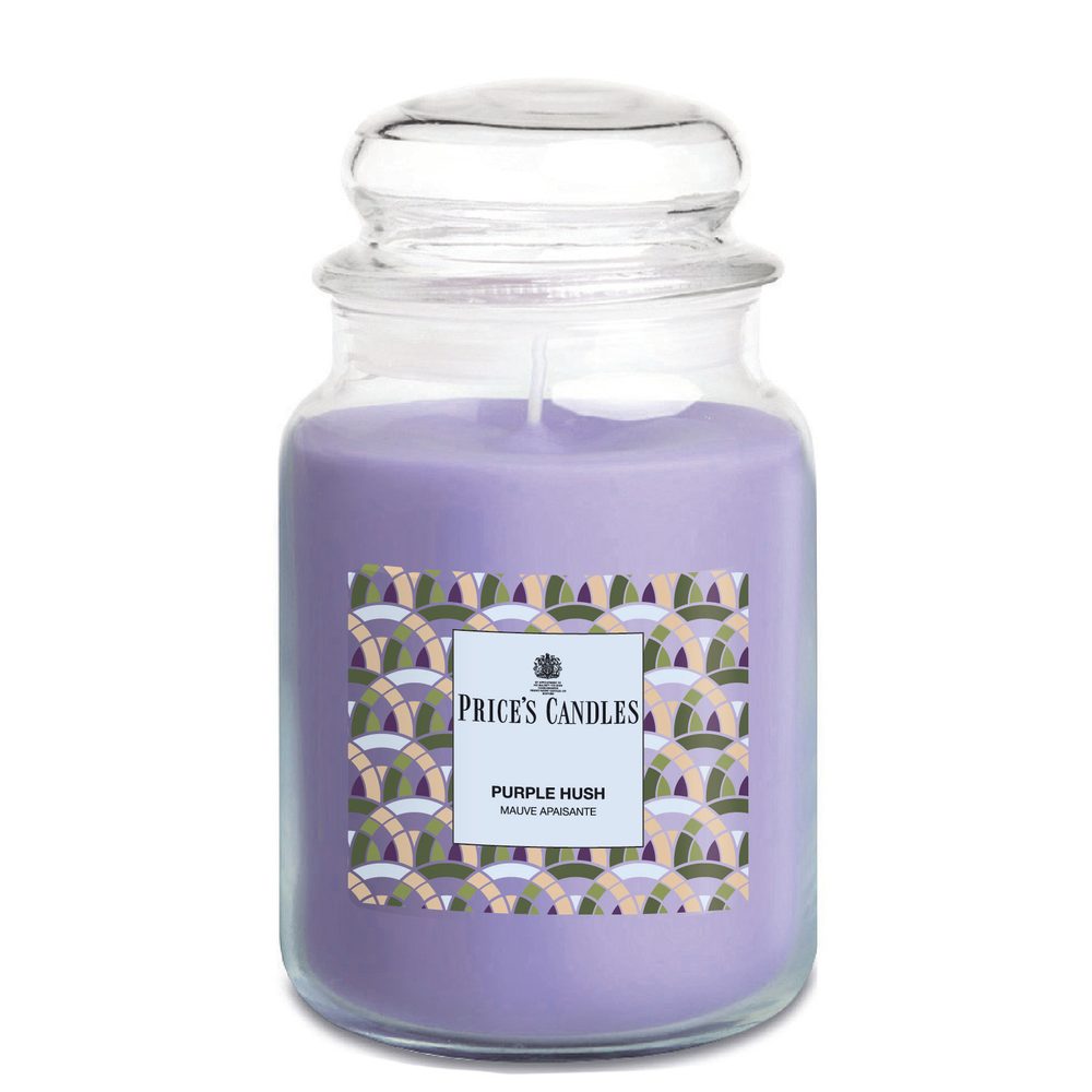 Price´s Price's MAXI vonná svíčka ve skle Purple Hush - hoření 130h