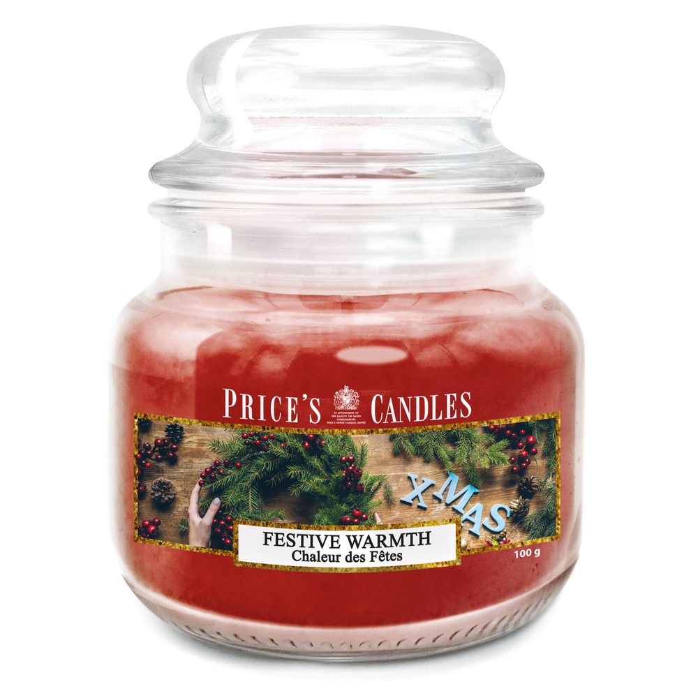 PRICE´S MINI sviečka v skle Festive Warmth - horenie 30h