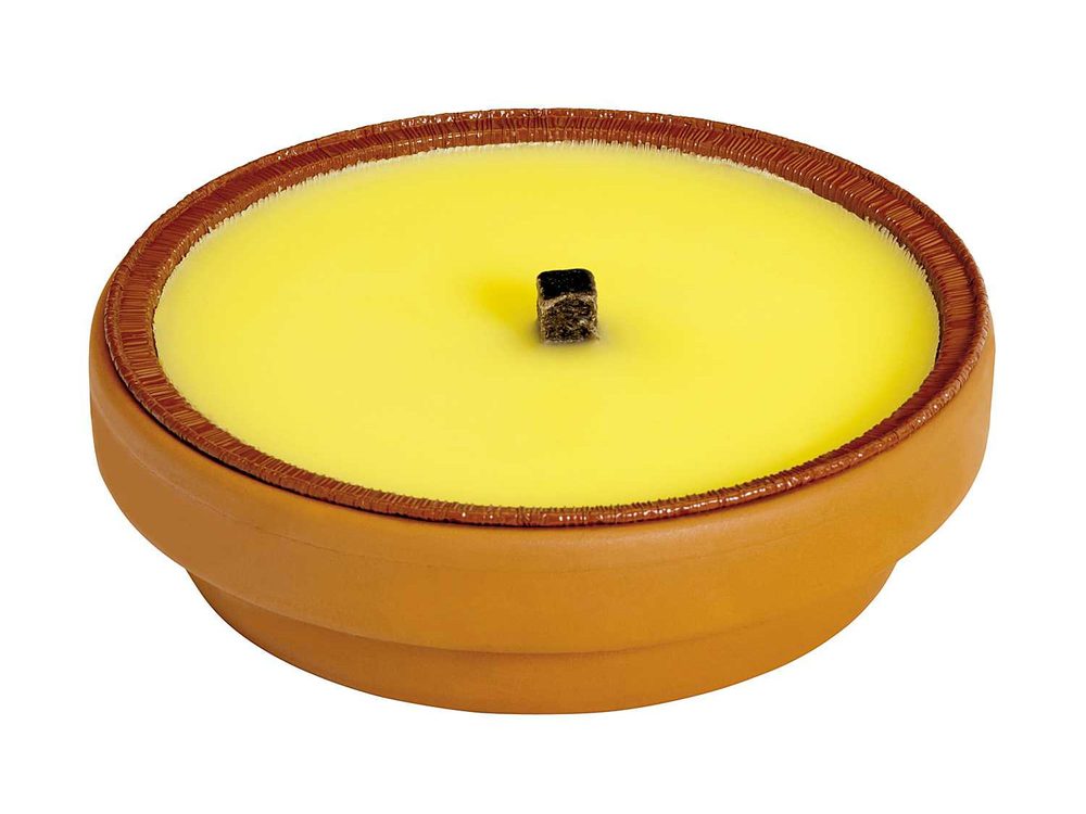 Petali Citronella vonná sviečka v terakotovej miske - horenie 10h