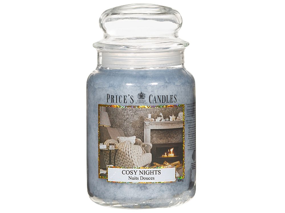 PRICE´S MAXI sviečka v skle Cosy nights - horenie 150h