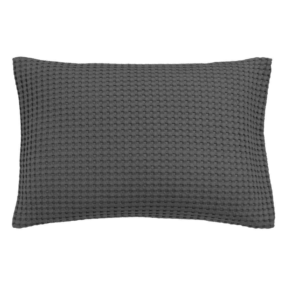 E-shop Vandyck Luxusná obliečka na vankúš Home Piqué waffle 40x55cm Off black