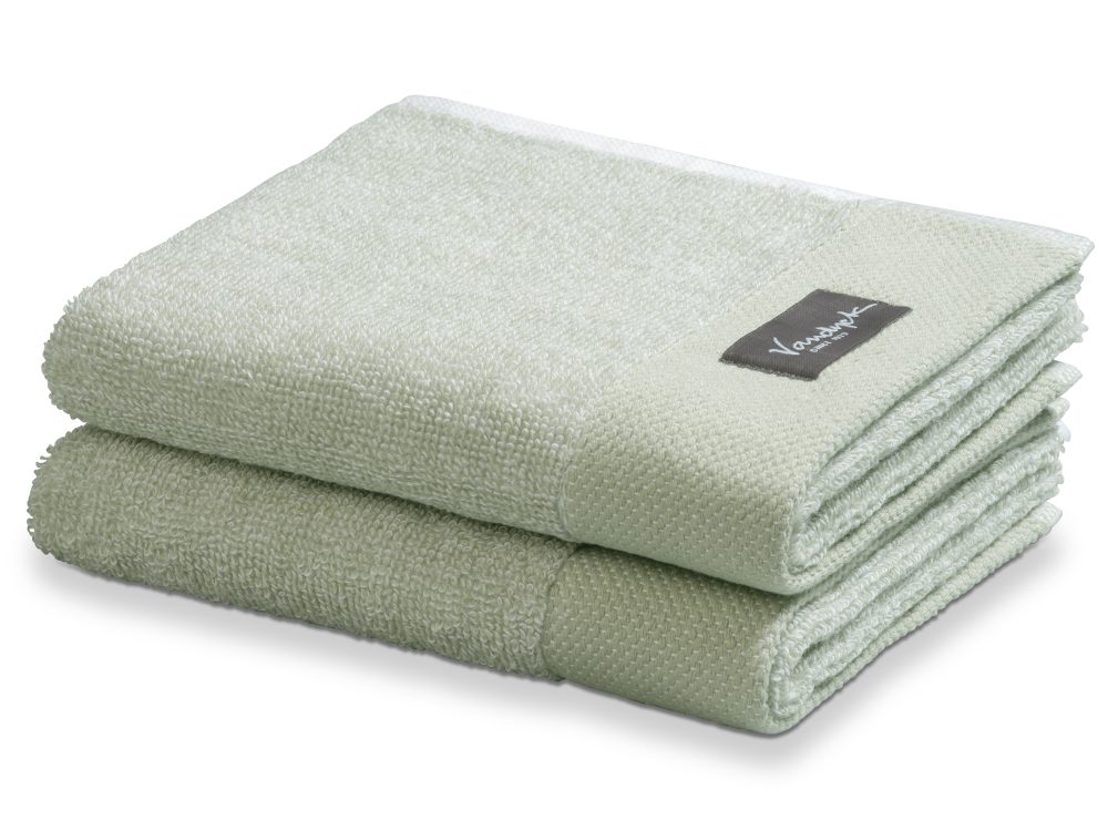Vandyck uterák Home Mouline Smoke green - 70x140 cm