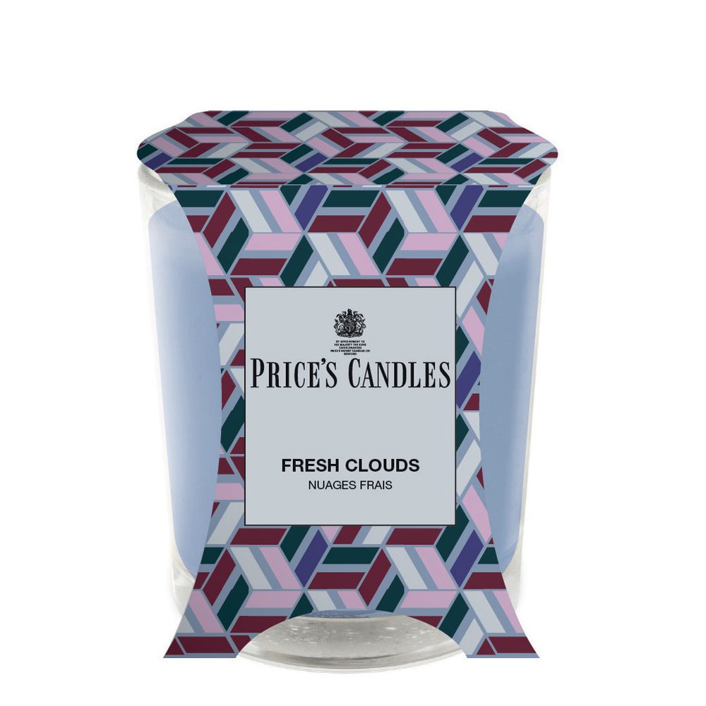 Price´s Price's vonná svíčka ve skle Fresh Clouds - hoření 45h