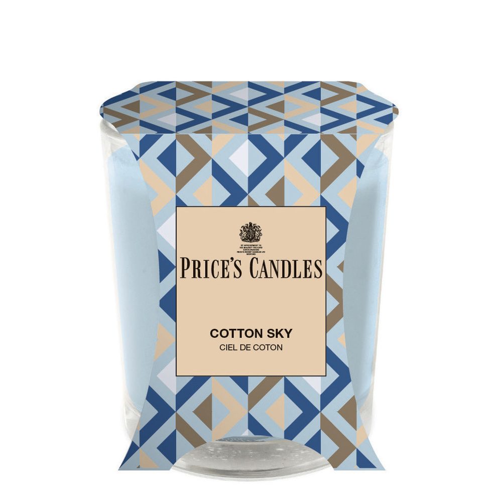 Price´s Price's vonná svíčka ve skle Cotton Sky - hoření 45h