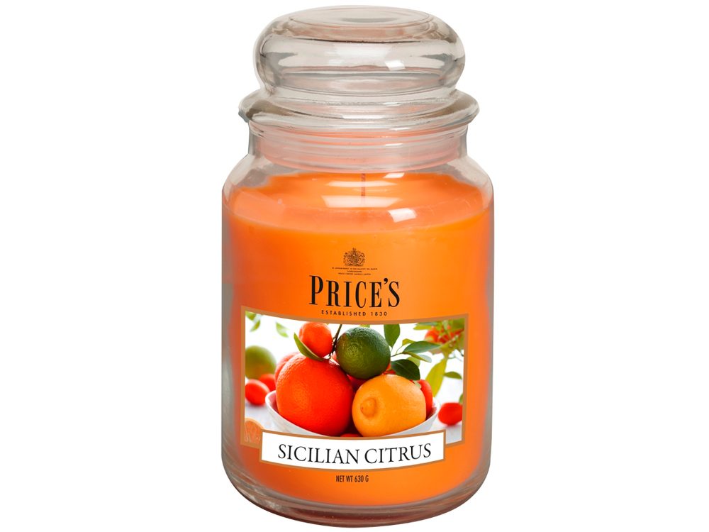 Price´s SIGNATURE MAXI sviečka v skle Sicílské citrusy - horenie 150h
