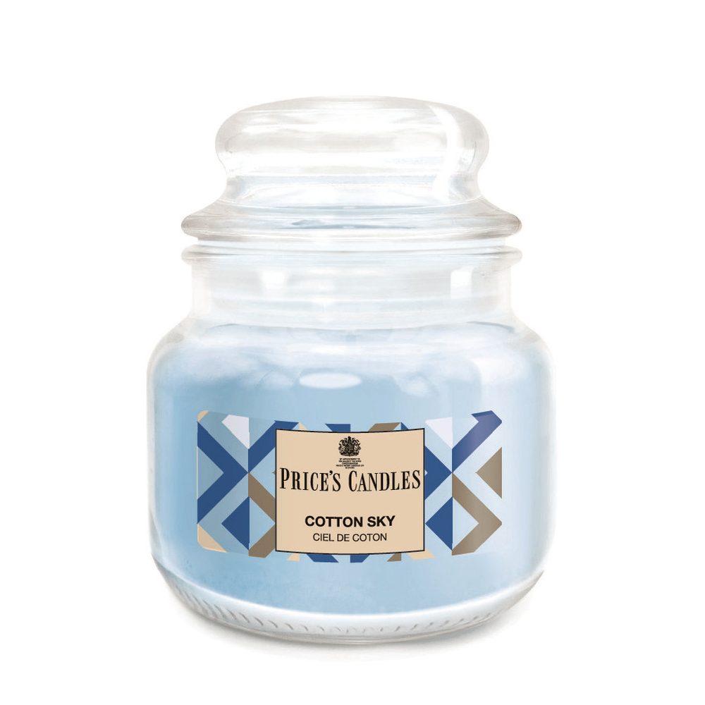 Price´s Price's MINI vonná svíčka ve skle Cotton Sky - hoření 30h