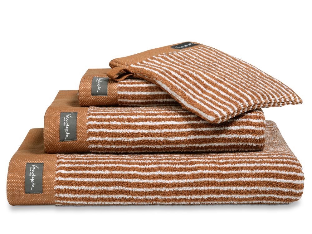 Vandyck uterák Home Petit Ligne Cognac - 70x140 cm