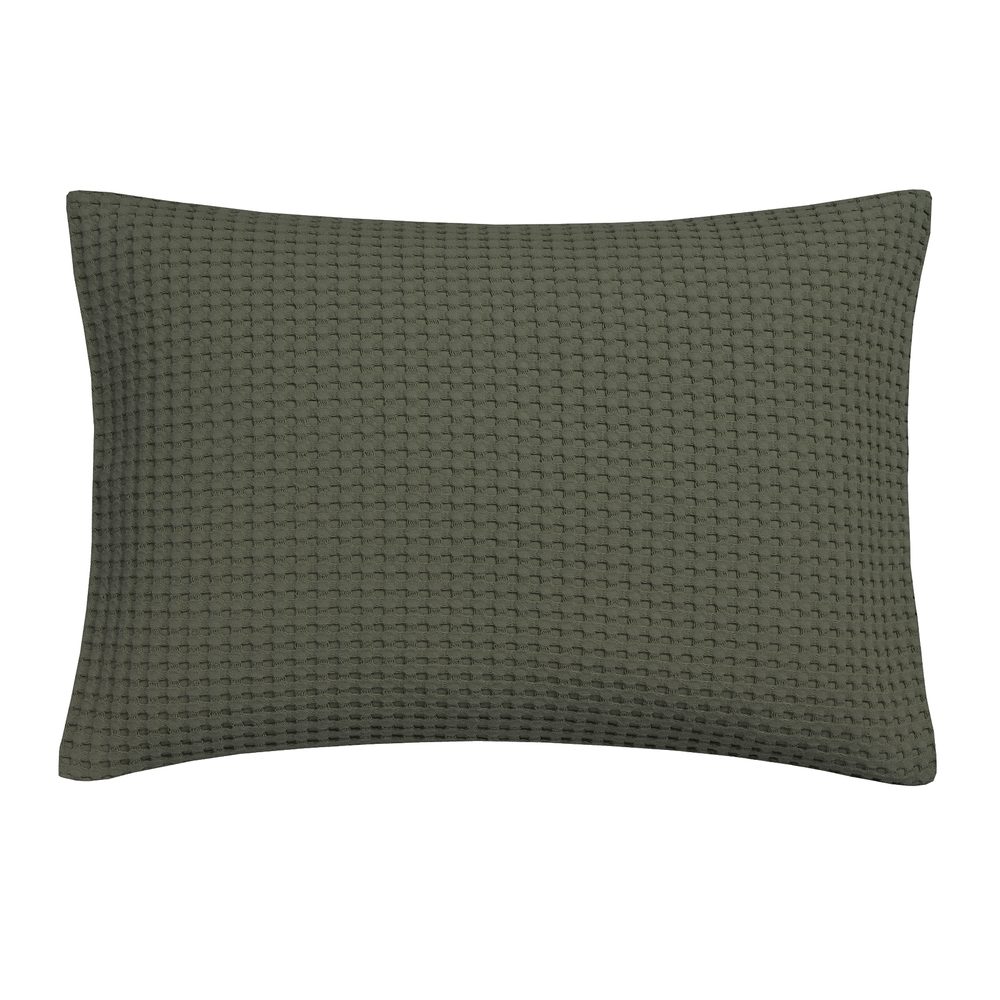 E-shop Vandyck Luxusná obliečka na vankúš Home Piqué waffle 40x55cm Earth green