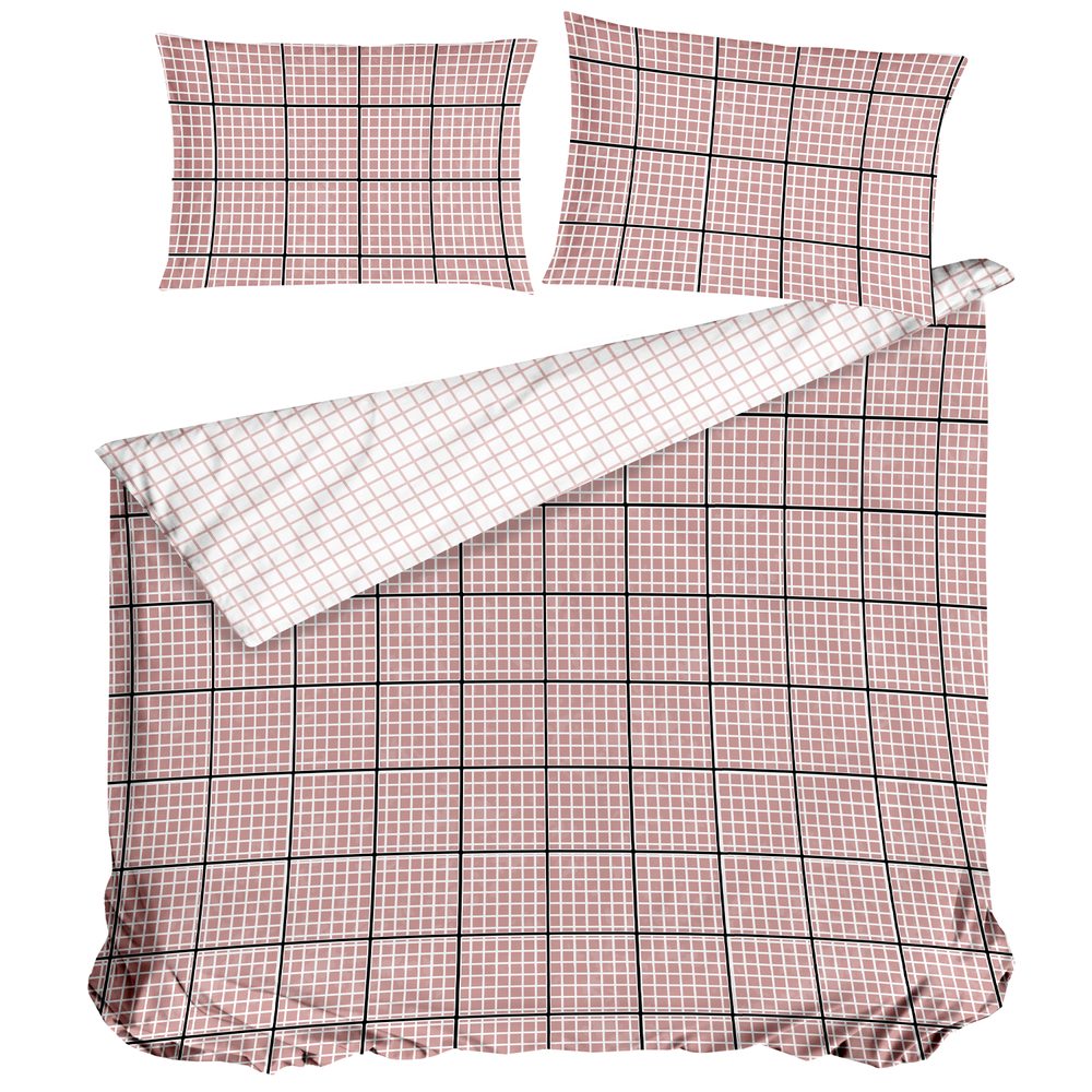 E-shop Cottonbox obliečka 100% bavlnené renforcé Rony pink - 220x200 / 2x70x90 cm