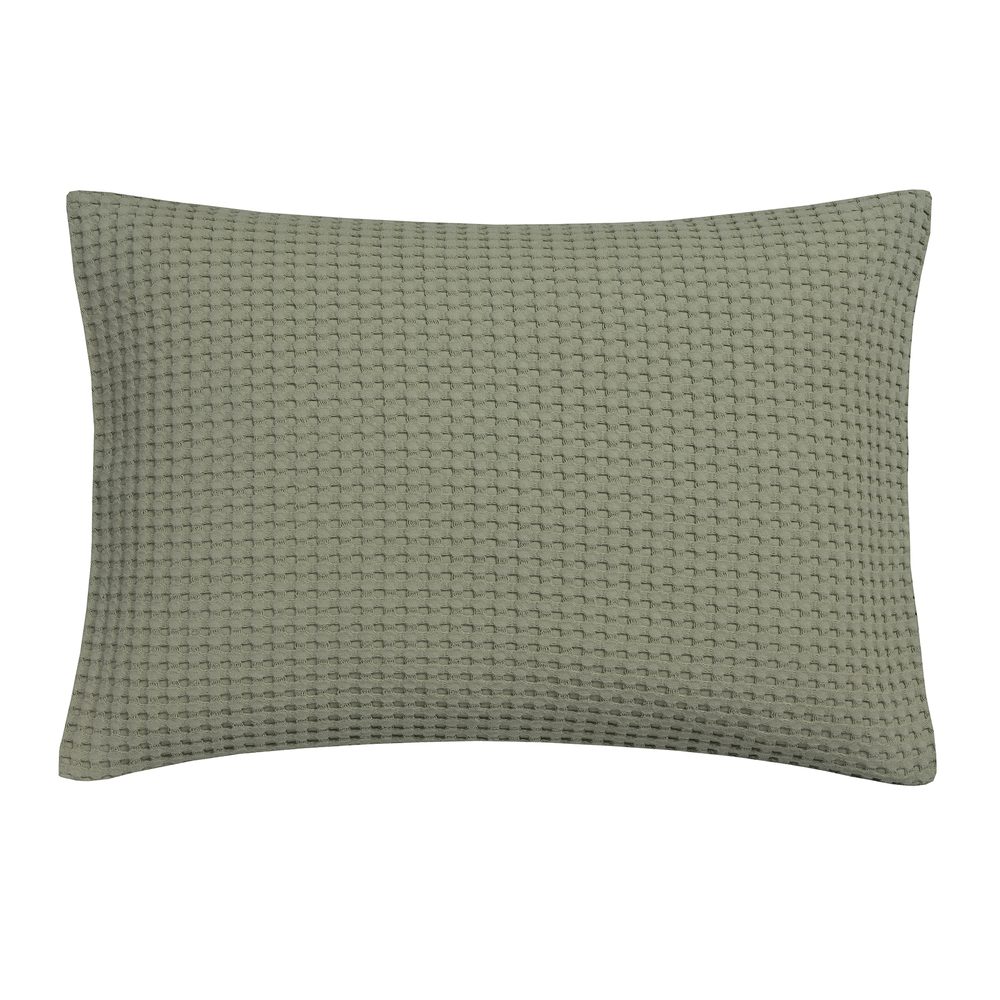 E-shop Vandyck Luxusná obliečka na vankúš Home Piqué waffle 40x55cm Light Olive
