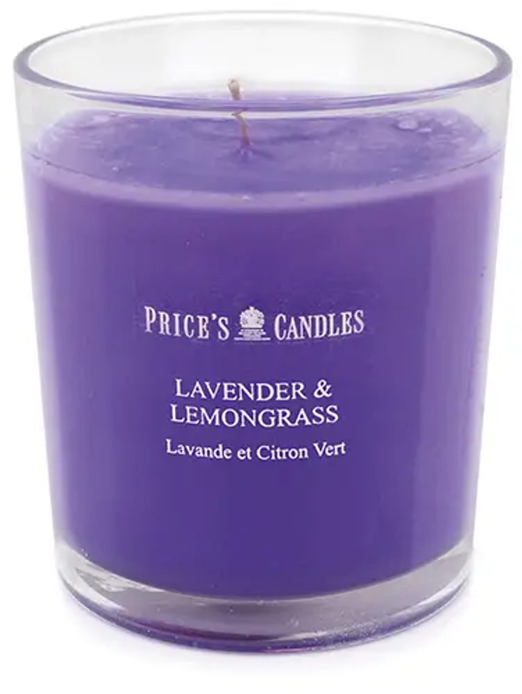 Price´s FRAGRANCE vonná sviečka v skle Levanduľa & Citrónová tráva - horenie 45h