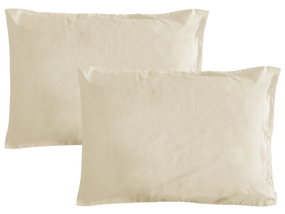 Gipetex Natural Dream Obliečka na vankúš talianskej výroby 100% bavlna - 2 ks krémová - 2 ks 70x90 cm