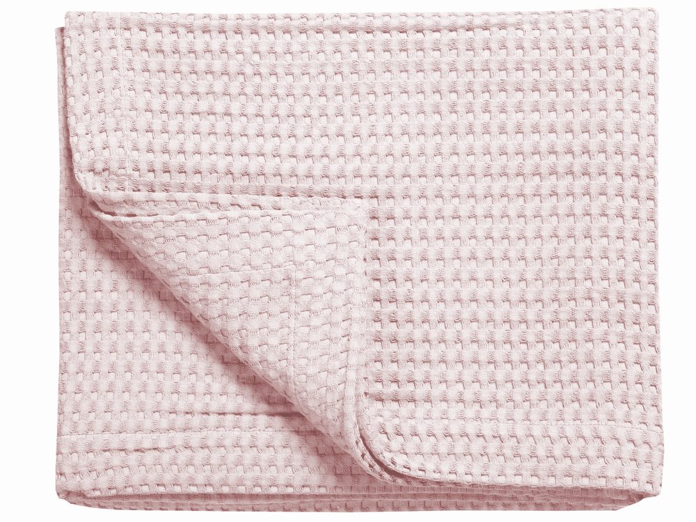 Vandyck Luxusný prehoz na posteľ Home Piqué waffle Powder - púdrová - 160x250 cm