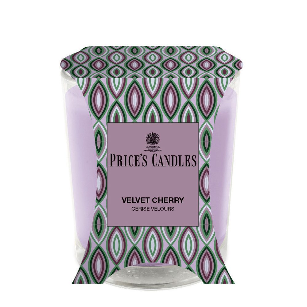 Price´s Price's vonná svíčka ve skle Velvet Cherry - hoření 45h