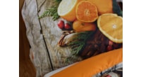 3D talianská obliečka 100% bavlna Canella pomaranč & klinčeky