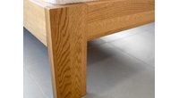 Dubová postel Mono Klasik 4 cm masiv rustik - olej Dark Oak