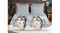 Flanelová obliečka Good Morning 30119 Husky 140x200/70x90 cm