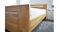 Dubová postel Grandioso Plus 4 cm masiv cink - výstavní kus