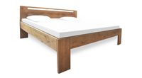 Dubová postel Corso 4 cm masiv  / tmavé moření - výstavní kus