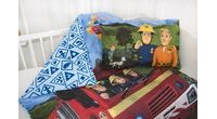 Obliečky pre bábätká hasič Sam 100x135/40x60cm