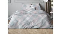 Mistral Home obliečky bavlnený satén Mist Check Grey-Pink