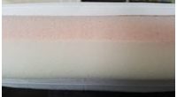Vrchná matrac z latexovej peny DREAMPUR® Grey dots 5 cm - rozbaleno / 2. jakost