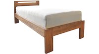 Dubová postel Mono Klasik 4 cm masiv rustik