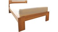 Dubová postel Mono Klasik 4 cm masiv průběžný