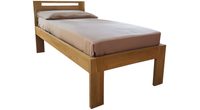 Dubová postel Mono Klasik 4 cm masiv cink