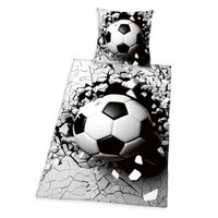 Herding obliečky 3D futbal 140x200/70x90cm