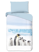 Flanelové obliečky Good Morning Pinguin 140x200/70x90 cm