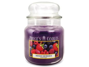 PRICE´S MIDI sviečka v skle Mixed Berries - horenie 90h