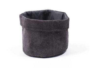 TODAY textilný košík Ø 21x17 cm Cozy Fusain Round