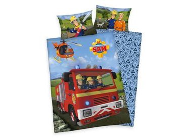 Obliečky pre bábätká hasič Sam 100x135/40x60cm