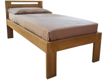 Dubová postel Mono Klasik 4 cm masiv cink