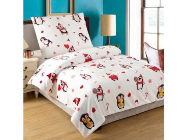 Homeville obliečky mikroplyš Penguin 140x200/70x90 cm
