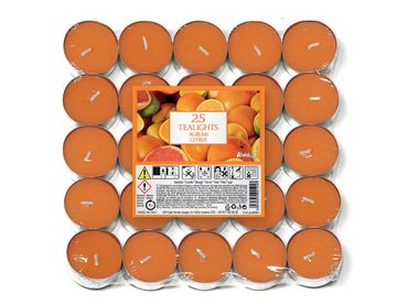 Petali vonné čajové sviečky Citrus 25ks