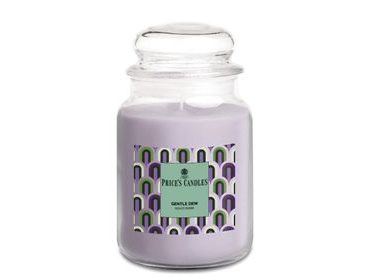 Price's MAXI vonná svíčka ve skle Gentle Dew - hoření 130h