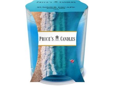 PRICE´S MAXI sviečka v skle Limetka a bazalka - horenie 150h