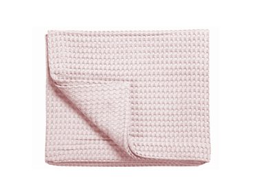 Vandyck Luxusný prehoz na posteľ Home Piqué waffle Powder - púdrová