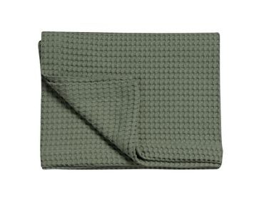 Vandyck Luxusný prehoz na posteľ Home Piqué waffle Earth green