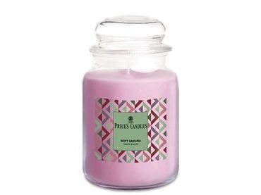 Price's MAXI vonná svíčka ve skle Soft Sakura - hoření 130h