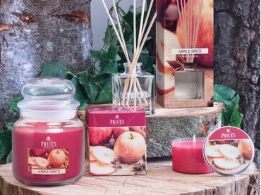 PRICE´S MAXI sviečka v skle Limetka a bazalka - horenie 150h